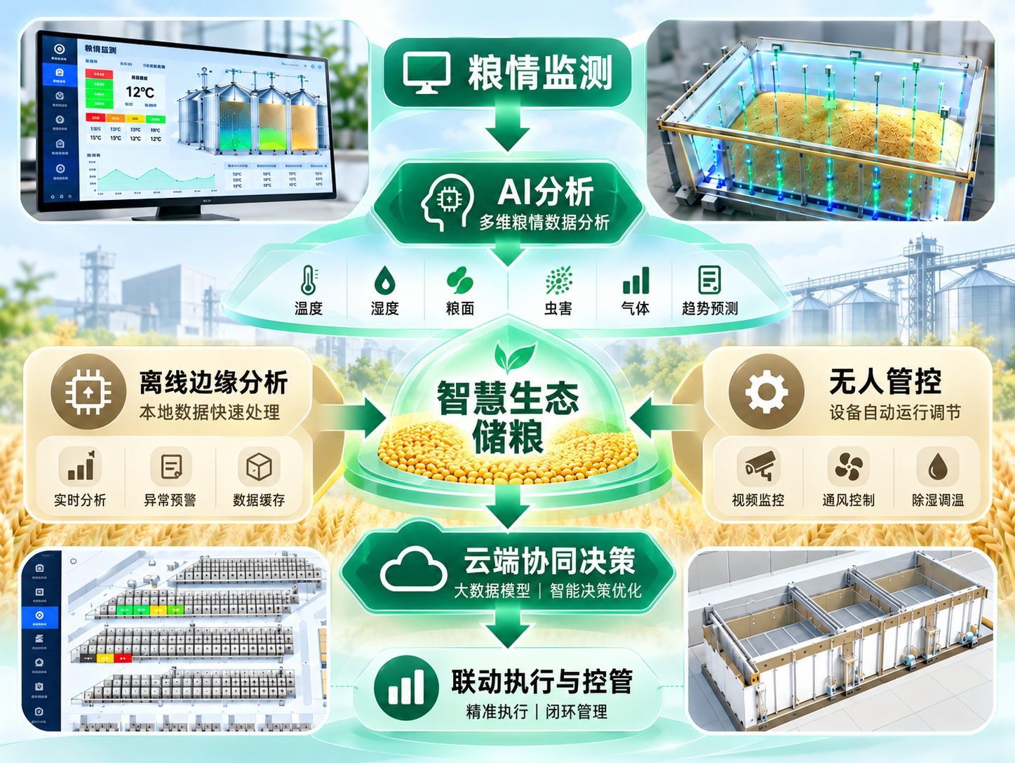 数智低温储粮一体化解决方案